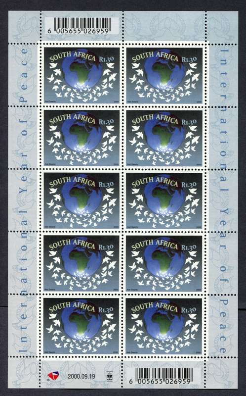 RSA - Sheet of 10 - 2000 - MNH