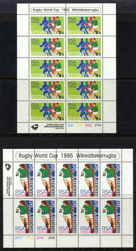 RSA - Set of 2 Sheets of 10 - 1995 - MNH