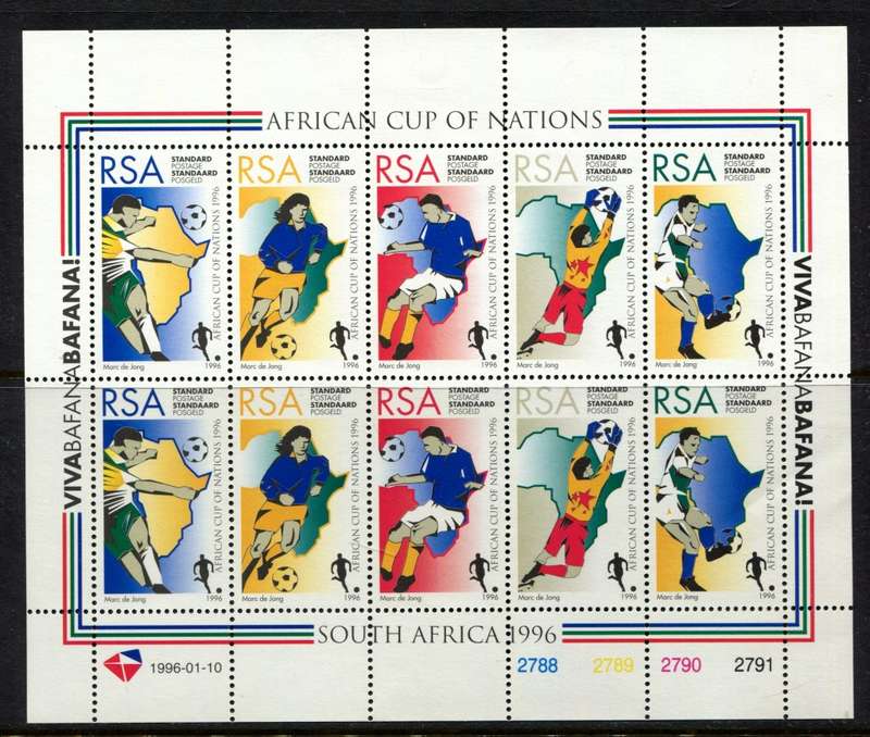 RSA - Sheet of 10 - 1996 - MNH