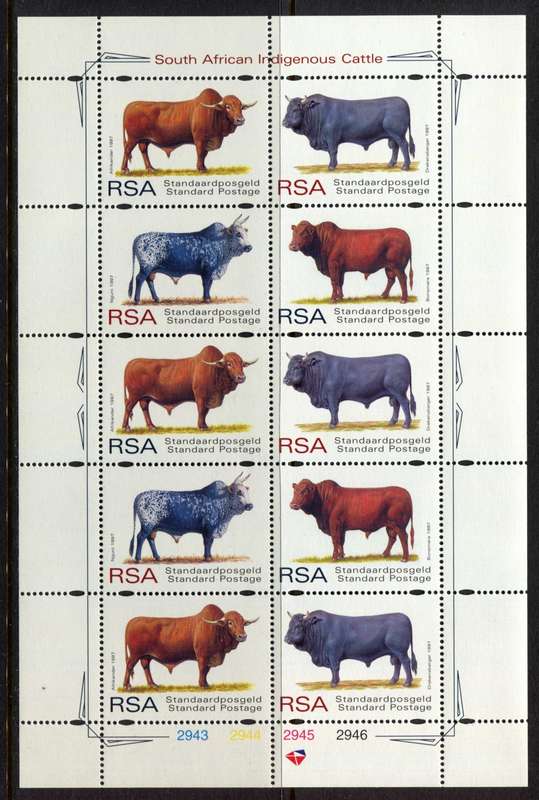 RSA - Sheet of 10 - 1997 - MNH