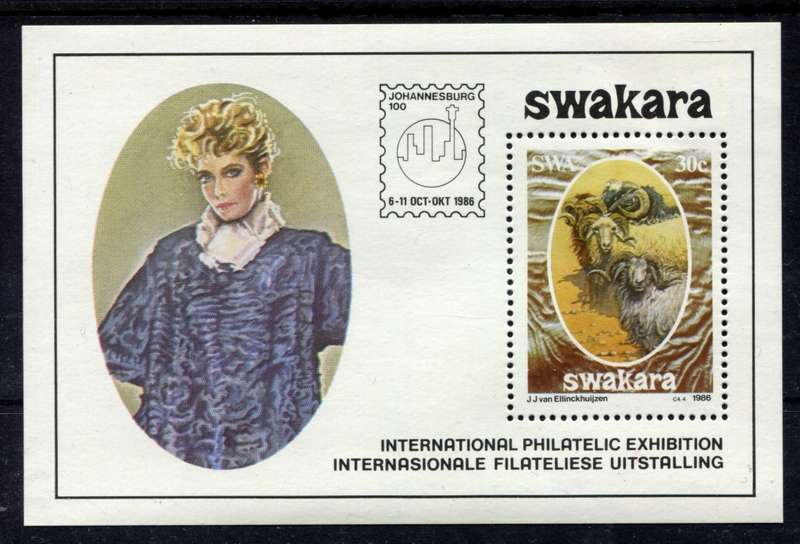 SWA - Miniature Sheet - 1986 - MNH