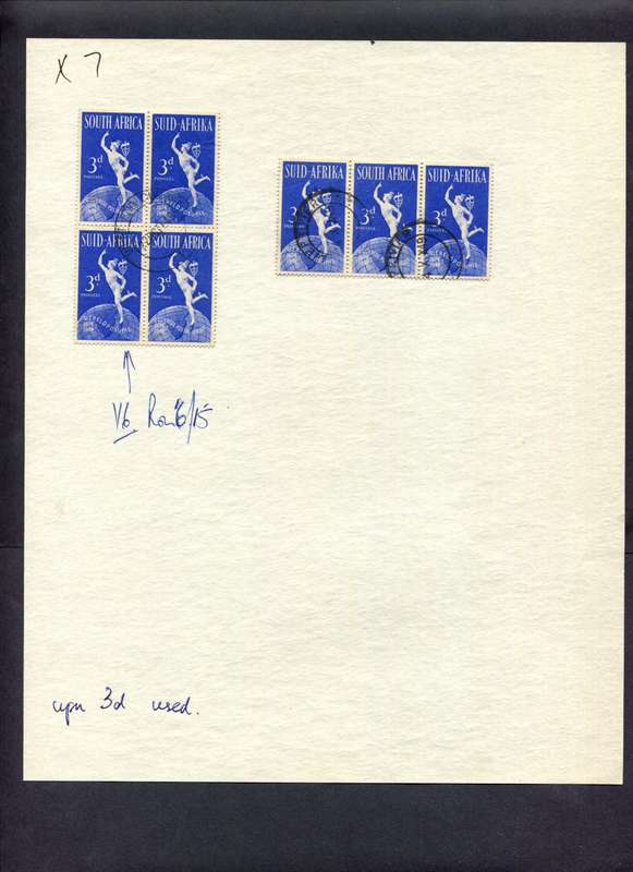 Union of SA - 7 Stamps Mounted (Hinged) On Album Page