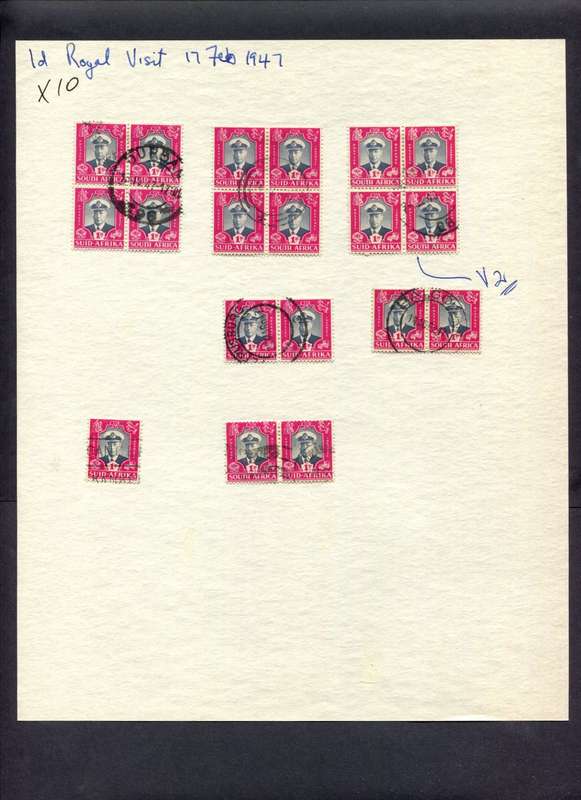 Union of SA - 19 Stamps Mounted (Hinged) On Album Page