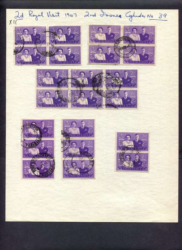 Union of SA - 22 Stamps Mounted (Hinged) On Album Page