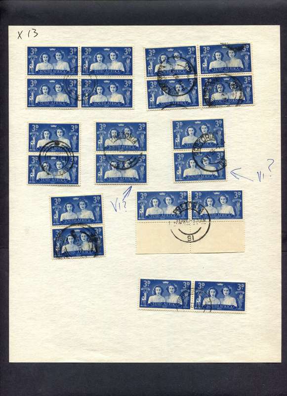 Union of SA - 20 Stamps Mounted (Hinged) On Album Page