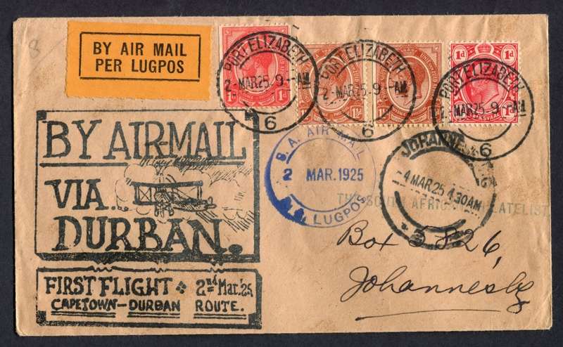 Union of SA - First Flight Cover