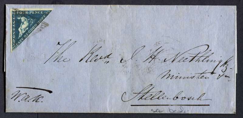Cape of Good Hope - Cover with 4d Triangle