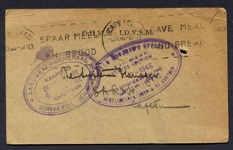 Union of SA - Post Card