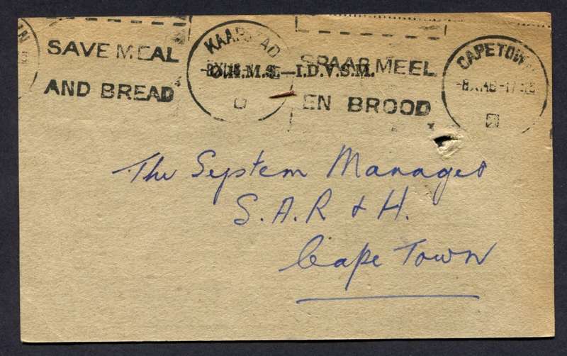 Union of SA - Post Card
