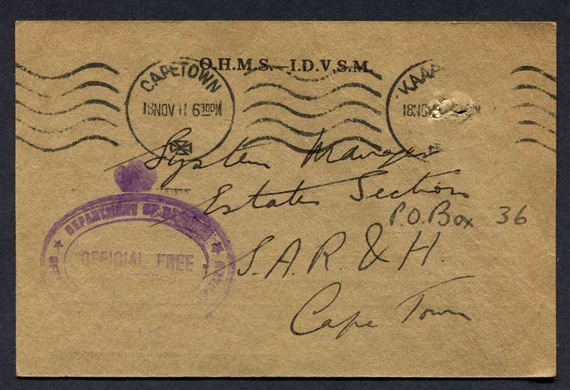 Union of SA - Post Card
