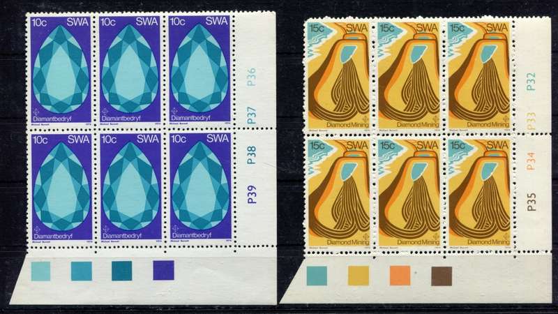 SWA - Set of 2 Control Blocks of 6  - 1974  - MNH