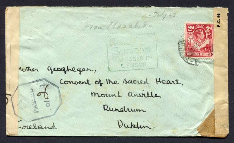 Northern Rhodesia - Censored Cover