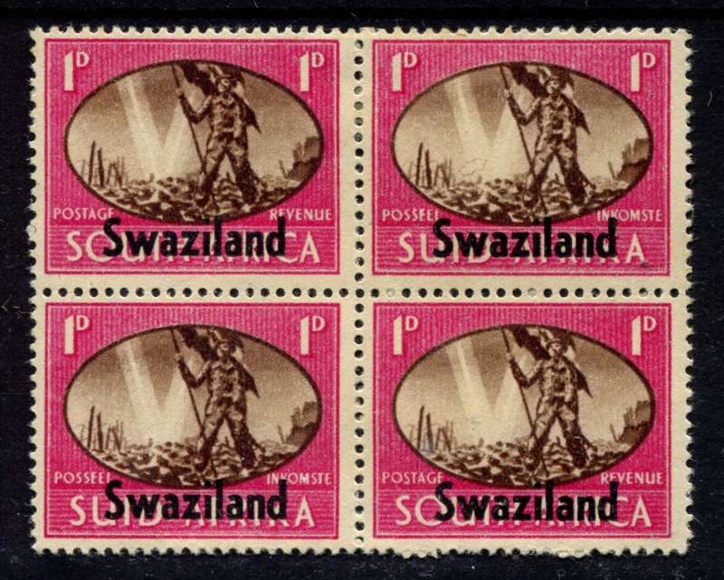 Swaziland - 1945 - `Barbed Wire` Variety - MM