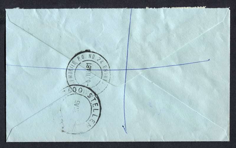 RSA - Registered Cover - Send From Mobile Post Office - Strand
