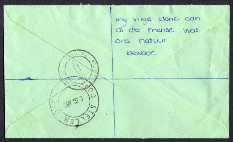 RSA - Registered Cover - Send From Mobile Post Office - Pretoria