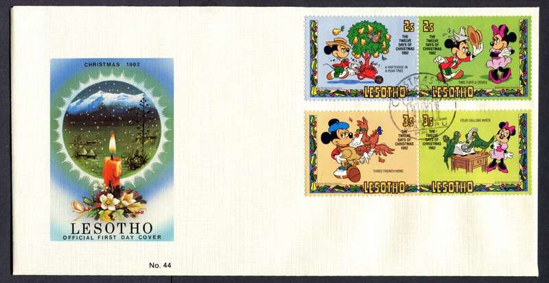 Lesotho - Set of 2 FDC's - 1982
