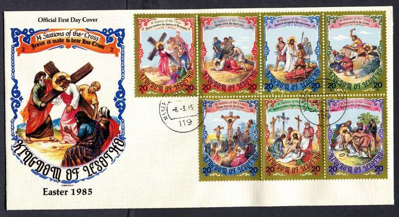 Lesotho - Set of 2 FDC's - 1985