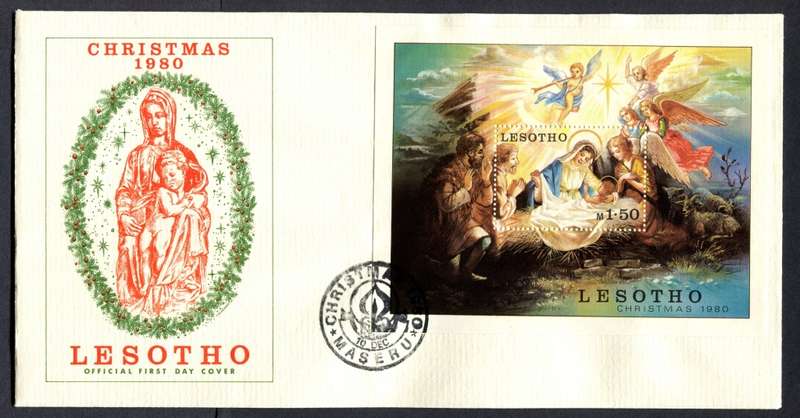 Lesotho - Miniature Sheet FDC - 1980