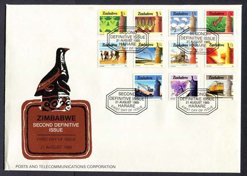 Zimbabwe - Set of 2 FDC's - 1985