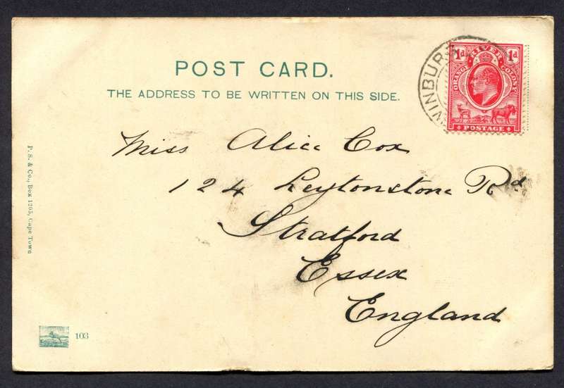 Orange River Colony - Post Card