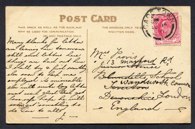 Cape of Good Hope - Post Card