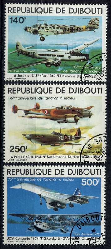 Djibouti -  Aircraft - 1979 - Used(CTO)