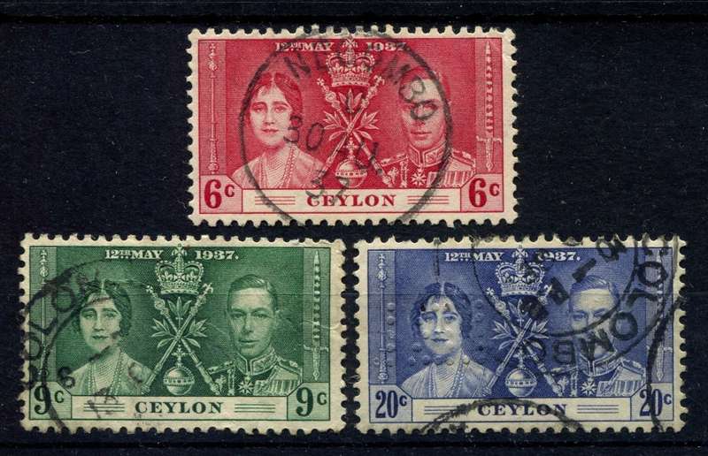Ceylon - 1937 Coronation - Used