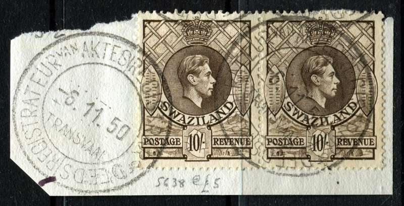 Swaziland - 1938 - Fiscally Used