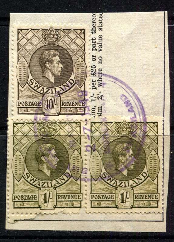 Swaziland - 1938 - Fiscally Used