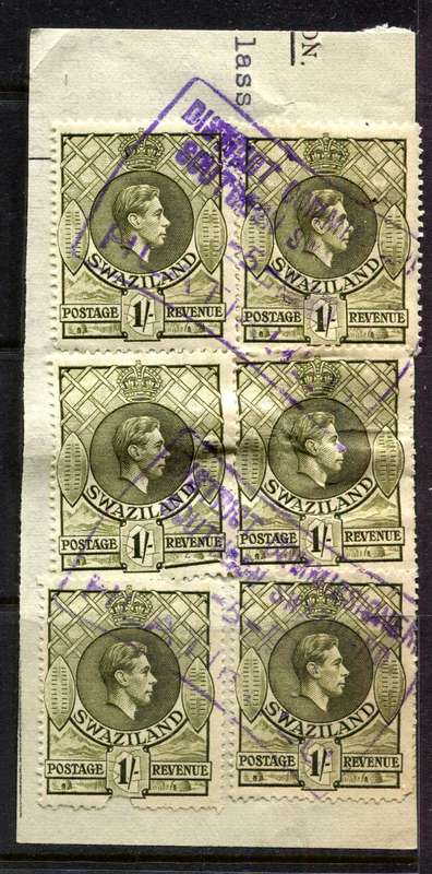 Swaziland - 1938 - Fiscally Used