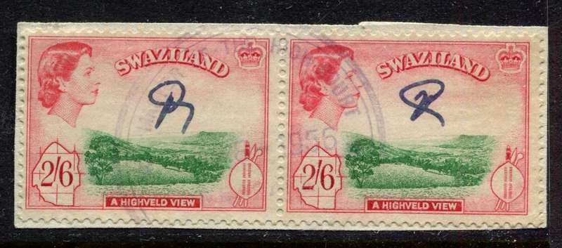 Swaziland - 1956 - Fiscally Used