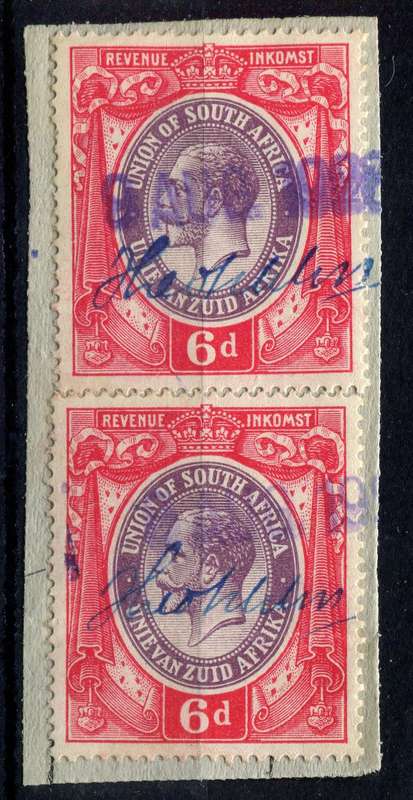 Union of SA - Revenue - 1913 - Used