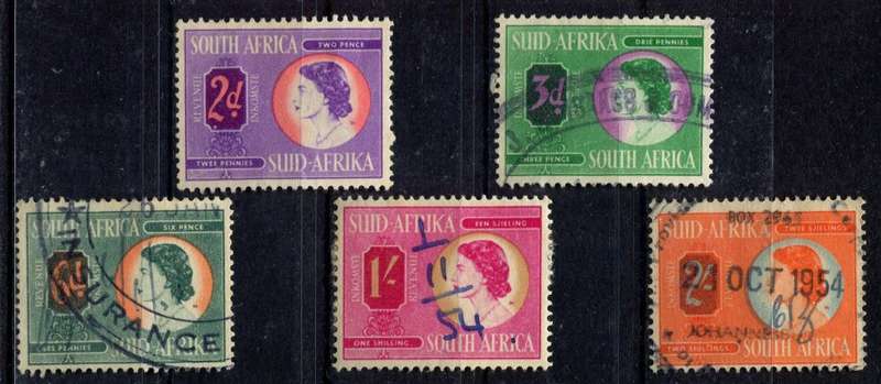 Union of SA - Revenue - 1954 - Used