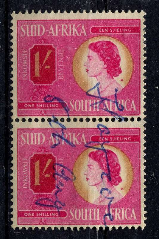 Union of SA - Revenue - 1954 - Used
