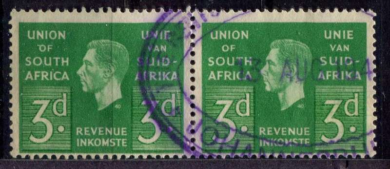 Union of SA - Revenue - 1938/42 - Used - Some Separation