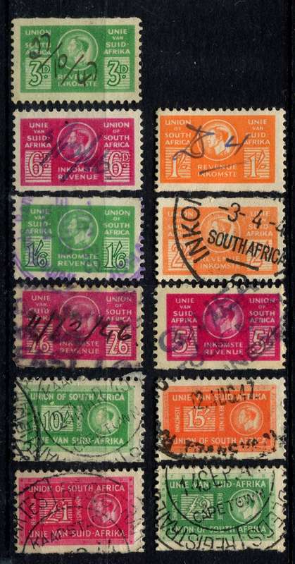Union of SA - Revenue - 1943/46 - Used