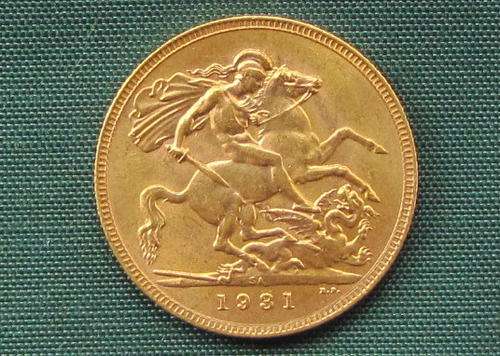 1931 SA One Pound Gold Sovereign EF+/UNC