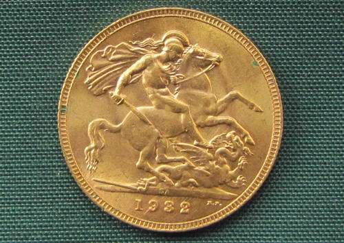 1932 SA One Pound Gold Sovereign EF+/UNC