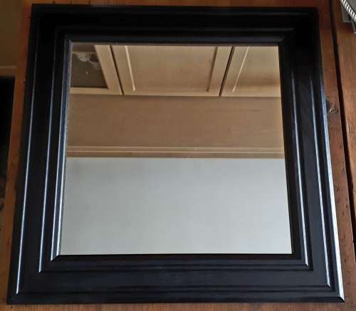MIRROR Black wooden framed