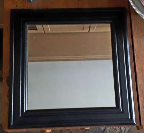 MIRROR Black wooden framed