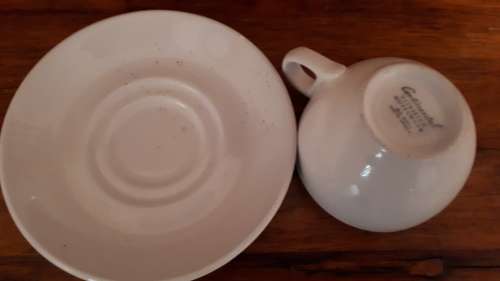 CONTINENTAL VITRIFIED HOTELWARE South Africa Espresso Cup and Saucer - Duo (10 available)