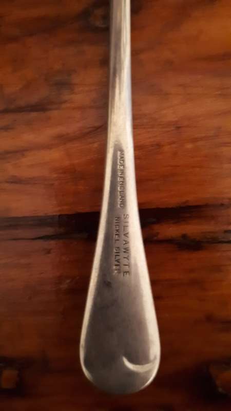 THREE VINTAGE SILVAWYTE NICKEL SILVER Soup Spoons