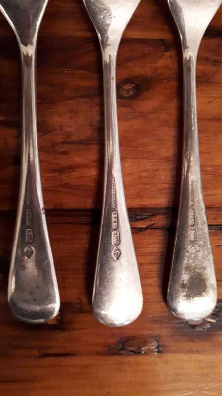 FOUR VINTAGE DWTS SILVER PLATED Entre/Dessert Forks