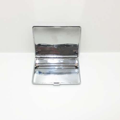 Vintage 1970`s Emu Brand Sylva Chrome Plated Cigarette Case