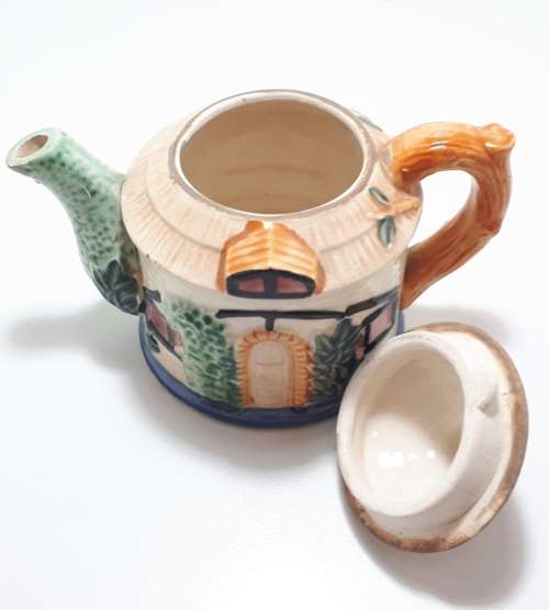 Vintage Japanese Fine Porcelain Cottageware Tea Pot