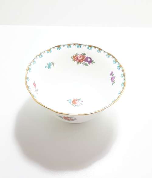 1907 Antique Tuscan Fine Porcelain Large Open Sugar Bowl (R.H. and S.L. Plant)