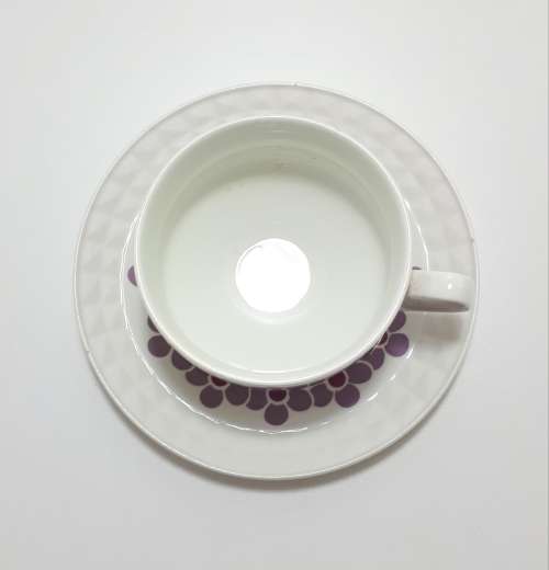 Retro Spanish Pontesa Porcelain Duo  Cup and Saucer