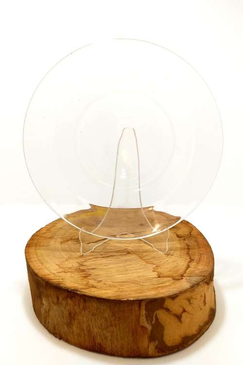 Vintage (1980s) Contuff (Consol) Clear Glass Dinner Plate