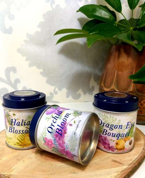 Set Of 3 Assorted & Collectable Ceylon Tea Tins With Original Content