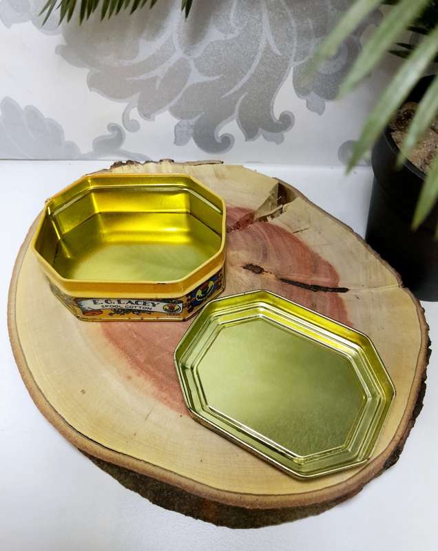 Collectable E.G. Lacey Company Dressmakers Tin With Some Content (Though Not Original)
